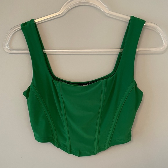 Green corset top - Picture 2 of 2
